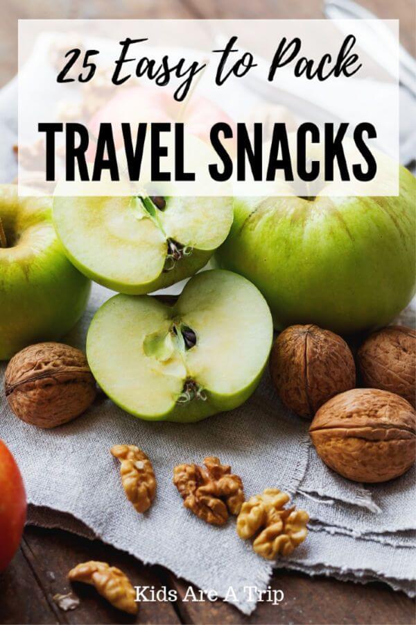 If you're hitting the road and look for something that travel well, we have you covered with these easy to pack travel snacks. - Kids Are A Trip