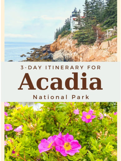 Acadia National Park itinerary