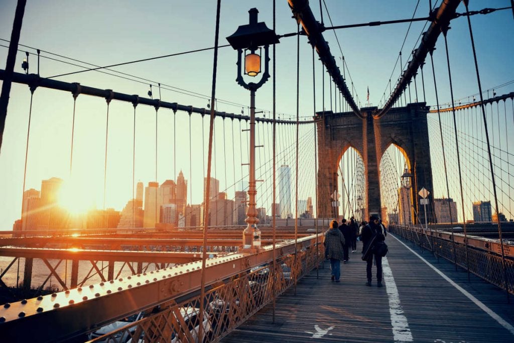 Brooklyn Bridge sunset