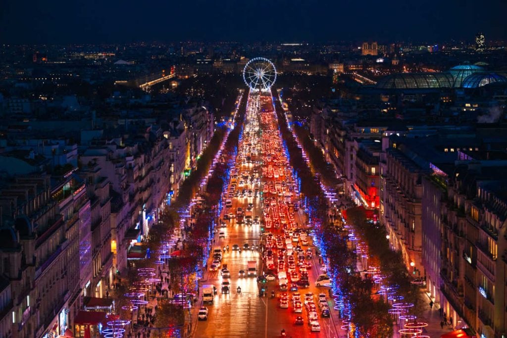 Champs Elysses Paris at Christmas