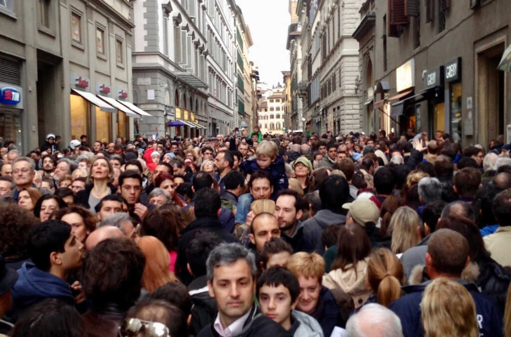 Crowds in Florence