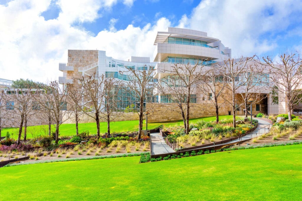 Getty Center Los Angeles with teens