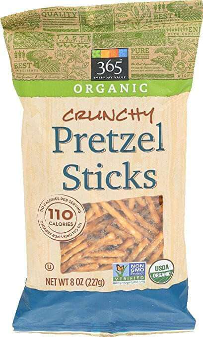 Easy to Pack Salty Organic Snacks Pretzel Sticks-Kids Are A Trip