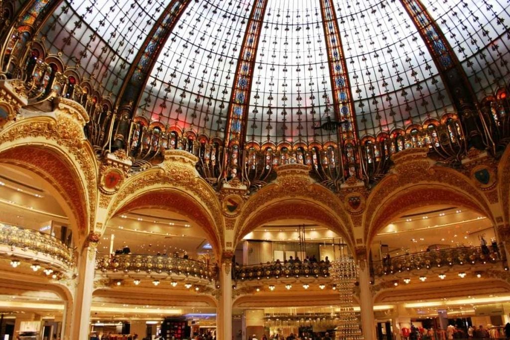 Galeries Lafayette Shopping in Paris