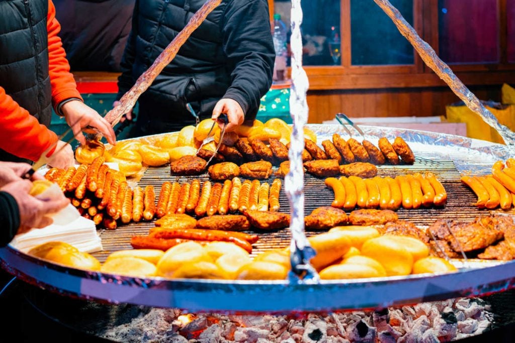 German Christmas market food