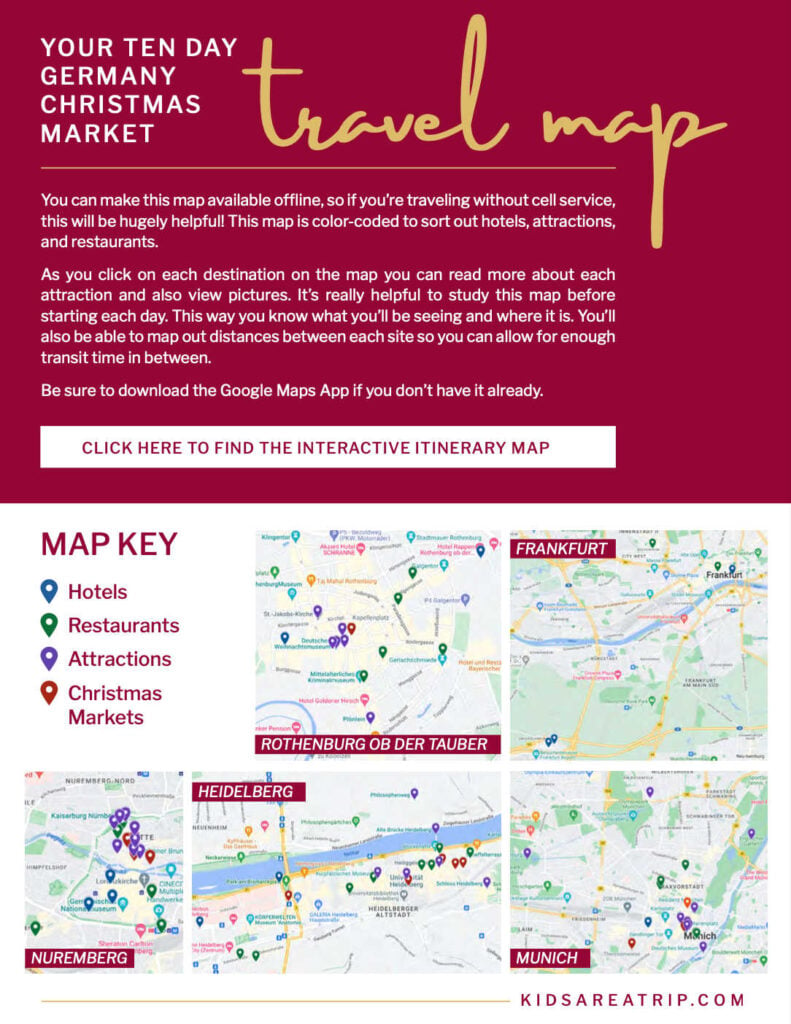 Germany Christmas markets guide map
