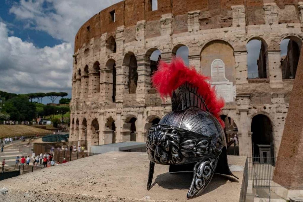 Gladiator school rome with teenagers