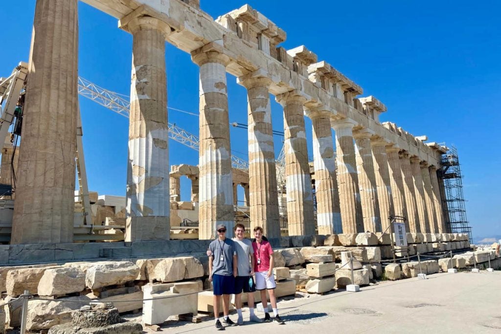 Greece vacation with teens