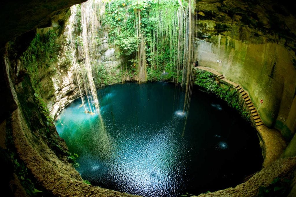 Ik-Kil Cenote Yucatan in December