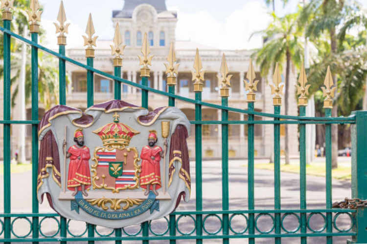 Iolani Palace on Oahu