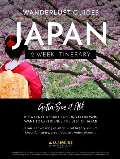Japan guide 2 week itinerary