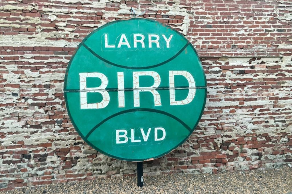 Larry Bird sign French Lick Indiana