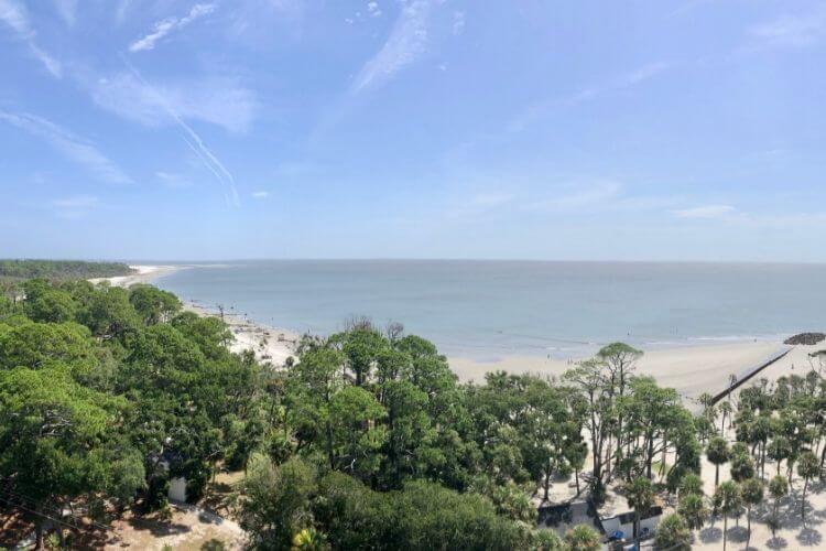 Views from the Hunting Island Lighthouse make the 167 step climb worthwhile. 
