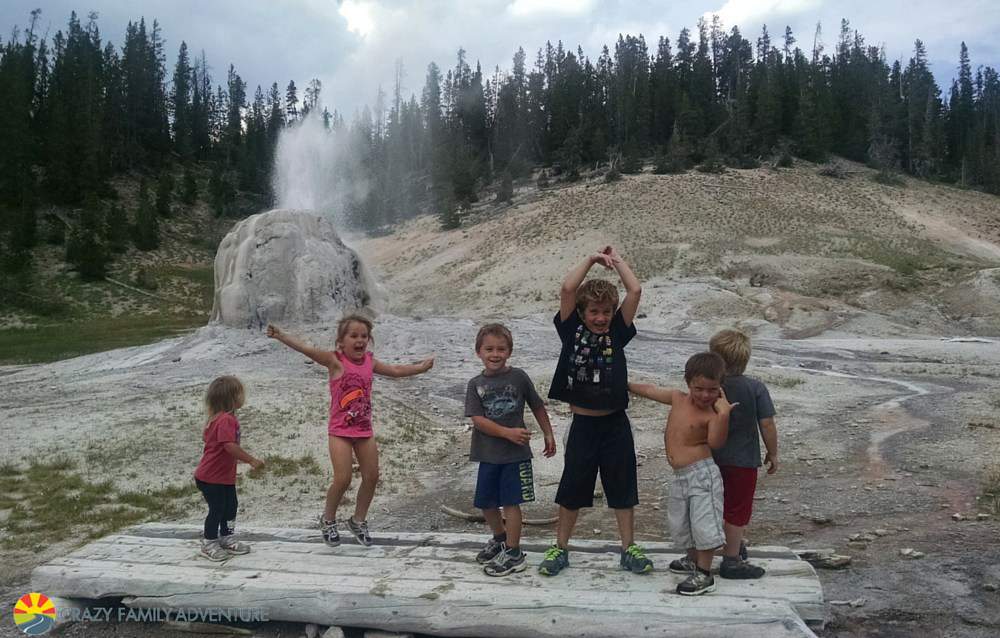 Family Friendly Things to Do in Yellowstone Lone Star Geyser-Kids Are A Trip