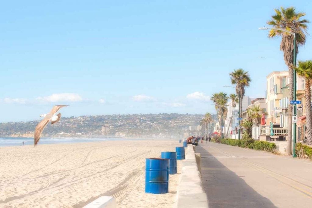 Mission beach boardwalk San Diego