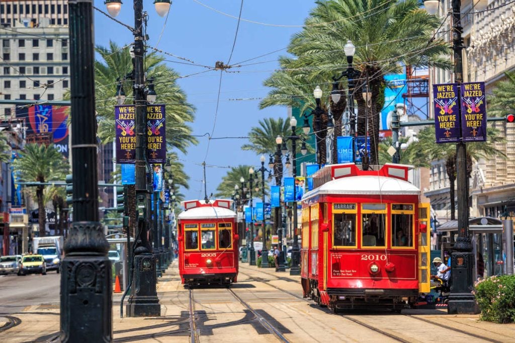 New Orleans street cars