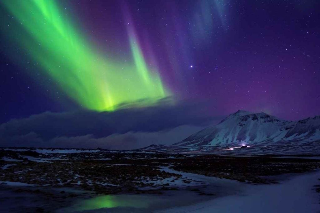 Northern lights iceland with teenagers