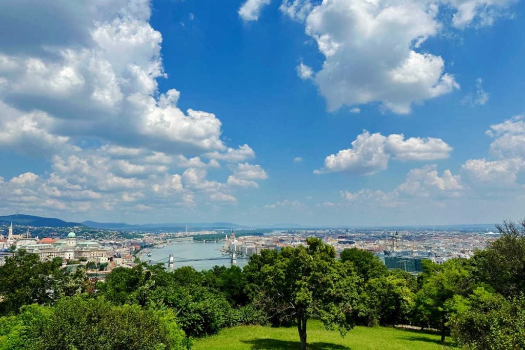 Overlooking Budapest from Gellert hill