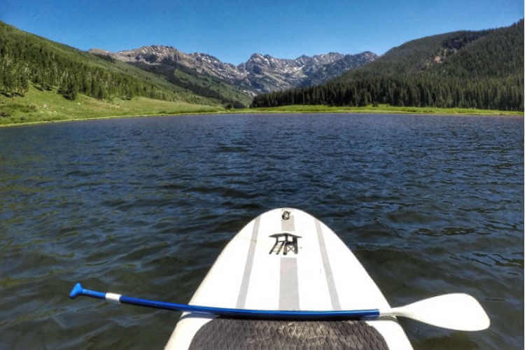 Paddle Board near Vail at Piney Lake