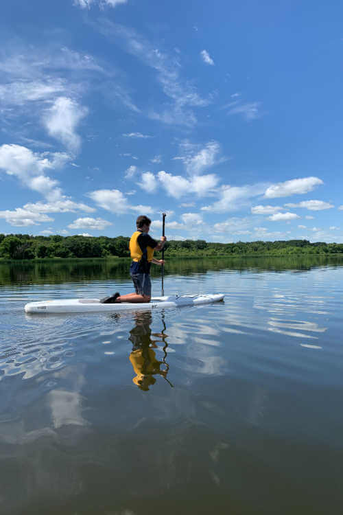 Paddleboarding Icelandic State Park North Dakota-Kids Are A Tripjpg