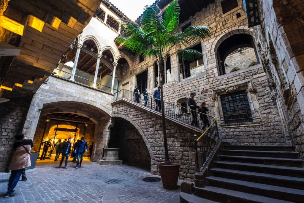 Picasso Museum Barcelona interior courtyard