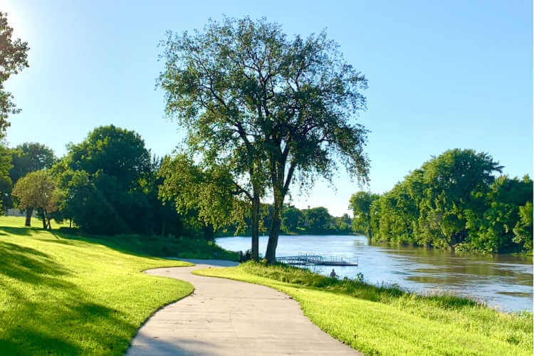 Red River Greenway Grand Forks North Dakota-Kids Are A Trip