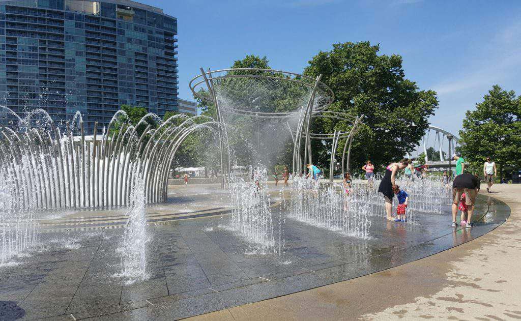 Family Friendly Things to Do in Columbus, Ohio Scioto Mile Fountain-Kids Are A Trip