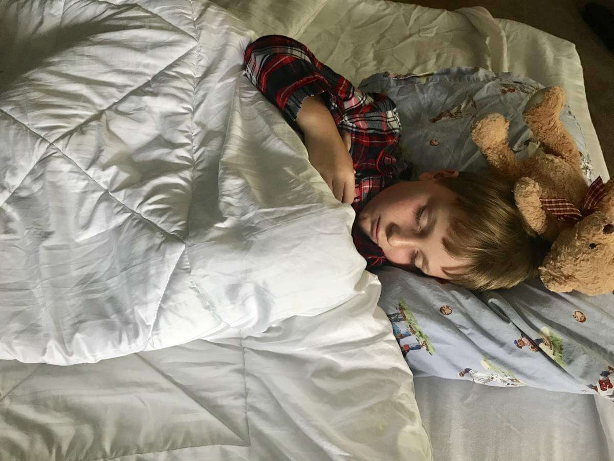 Sleeping on Intex Airbed-Kids Are A Trip