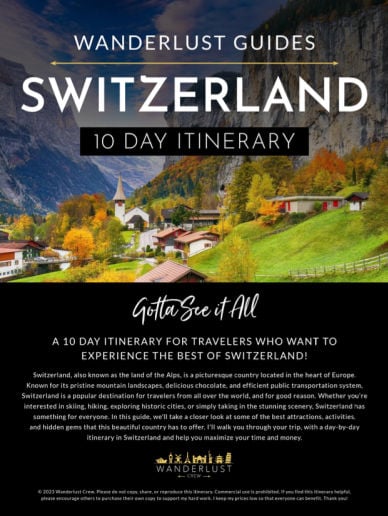 Switzerland travel guide