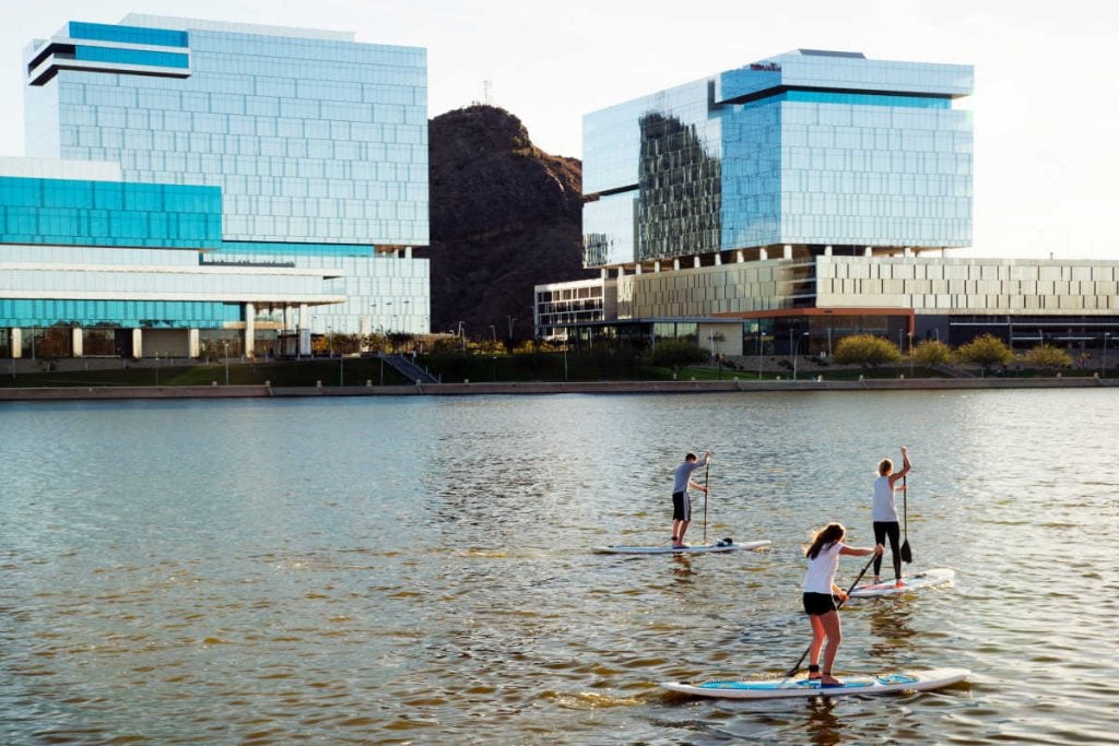 Tempe town lake paddle board