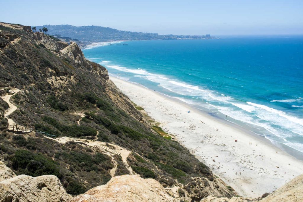Torrey Pines beach ocean view