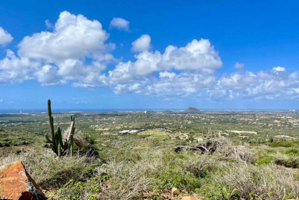 View of Aruba from Arikok National Park