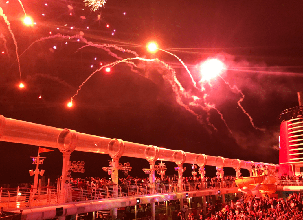 Disney Cruise With Teens Pirate Night Fireworks-Kids Are A Trip